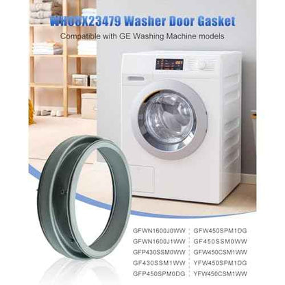 Washer Door Boot Seal Gasket Compatible with GE WH08X23479 GFWN1600J0WW GFWN1600J1WW GFW430SSM1WW GFW450SPM1DG GFW450SSM1WW GFW430SSM0WW GFW450SPM0DG GFW450SSM0WW Washing Machine