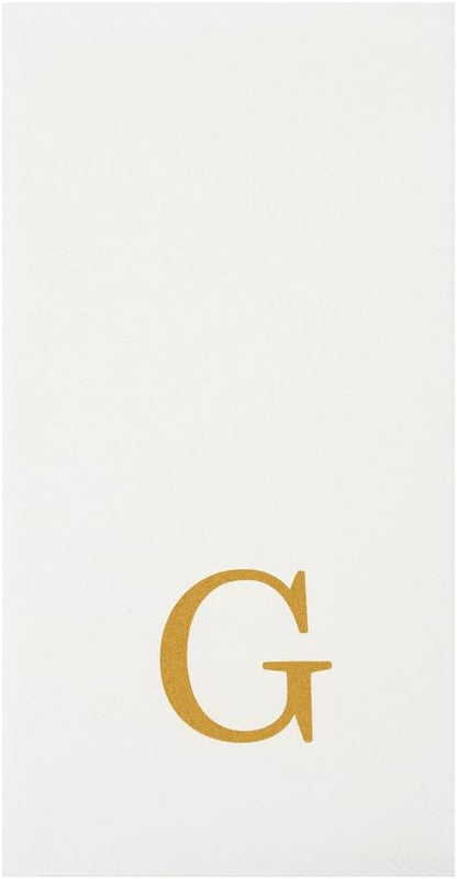 Luxenap 15.8 X 7.9 Inch Linen-Feel Guest Towels, 50 Lettered Hand Towels