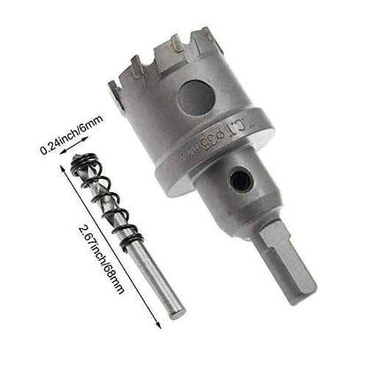 Hordion 1 3/8inch/35mm Carbide Hole Saw Cutter Drill Bit Tooth Tipped TCT Hole Cutter for Stainless Steel Sheet Metal Sheet Plastic FRP Board