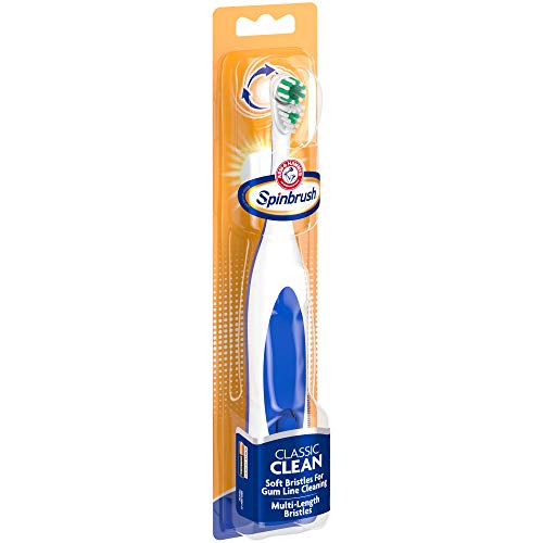 Spinbrush Pro+ Deep Clean, Battery Toothbrush for Adults, Soft Bristles, Batteries Included