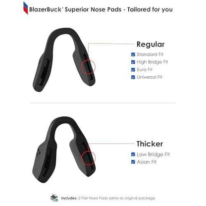 BLAZERBUCK Replacement Nose Piece Nose Pads for Oakley Metalink OX8153 Eyeglasses