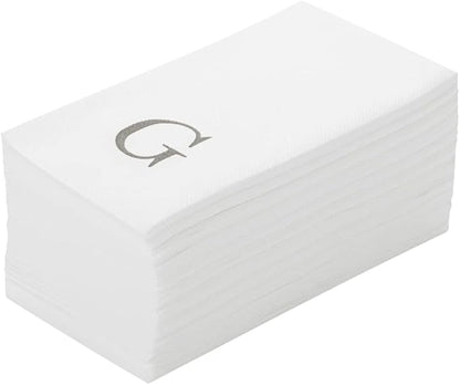 Luxenap 15.8 X 7.9 Inch Linen-Feel Guest Towels, 2000 Lettered Hand Towels