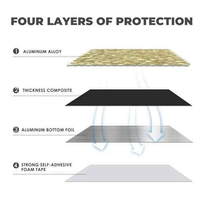 STICKGOO Peel and Stick Backsplash Tiles, Stick on Mosaic Self Adhesive Tiles, 3D Hexagon Backsplash for Kitchen Bathroom Fireplace Vanity (8PCS, Gold)
