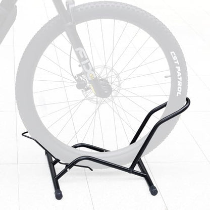 Bike Floor Stand for Mountain MTB & Road Bicycles 23c-4.0 inch Wide Tire 20-29 inch Tire Indoor Outdoor Bike Rack Bicycle Floor Stand Black