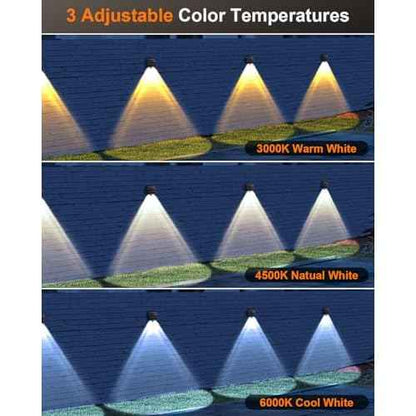 Super Long Lasting Solar Fence Lights, Dual Solar Panels, Better for Winter and Rainy Days, Outdoor Waterproof, High Brightness Solar Lights for Stair,Step,Yard,Patio,Backyard,Wall (8 Pack)