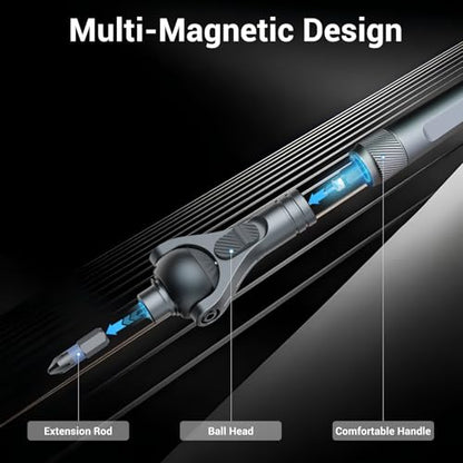 Upgraded Magnetic Screwdriver Set, 40 in 1 Ratchet Screwdriver Set with Detachable Ratchet Handle, 180¡Æ Ratchet Head Precision Repair Tool Kit for Electrical,Automotive,Bicycle,Furniture Model Repair