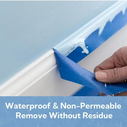 WINNOW Painter Tape £¬Paint Tape for Walls | Gift for New Home Improvement £¬Blue Masking Tape 1.88 in X 55 Yds £¬UA Resistant and Easy to Removes £¬Ideal for Wall Painting and Home Decoration, 3 Rolls