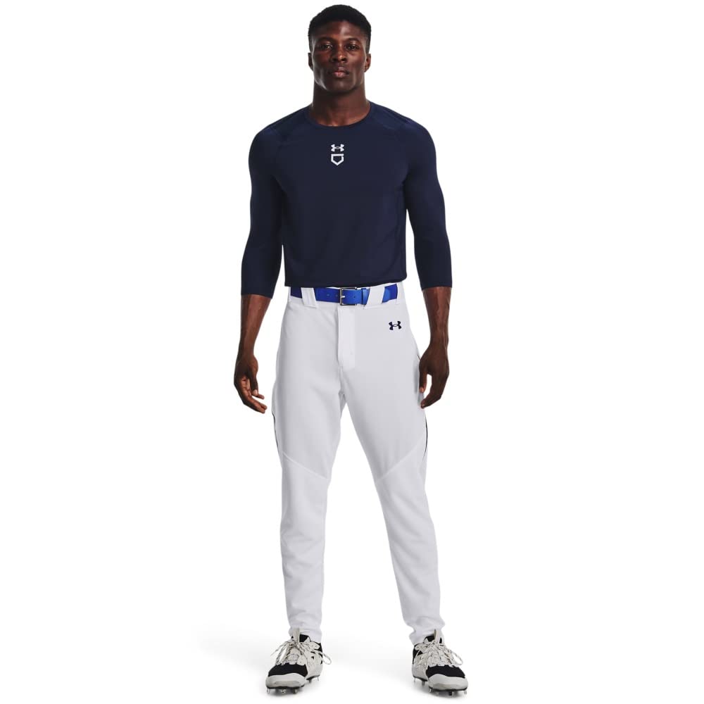Under Armour Men's Utility Baseball Straight Leg Pant Pipe 22, (102) White/Midnight Navy/Midnight Navy, 3X-Large
