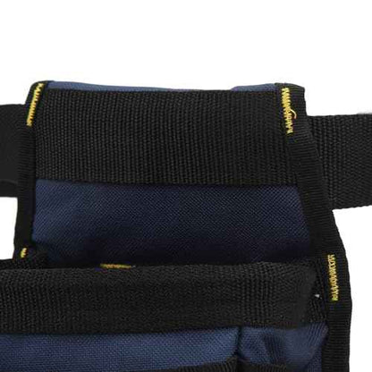 Tool Pouch with Belt Clip, Small Tool Belts for Men, Waist Tool Bag, Electricians Tool Pouch 8 Pockets for Electrician Carpenter Construction