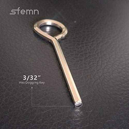 3/32¡± Hex Key Dogging Key Allen Key with Full Loop, Allen Wrench Door Key, Solid Metal ? 10 Packs