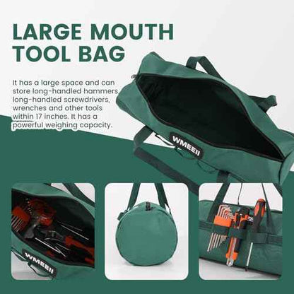 Tool Bags (2-Pack), Round Bucket Tool Bag Organizer,Garden Tool Bag, Outer Knitted Lanyard, Heavy-Duty 1680D Oxford Fabric, for Camping Storage,Hiking,BBQ Tool Storage(By ?WMEEII)