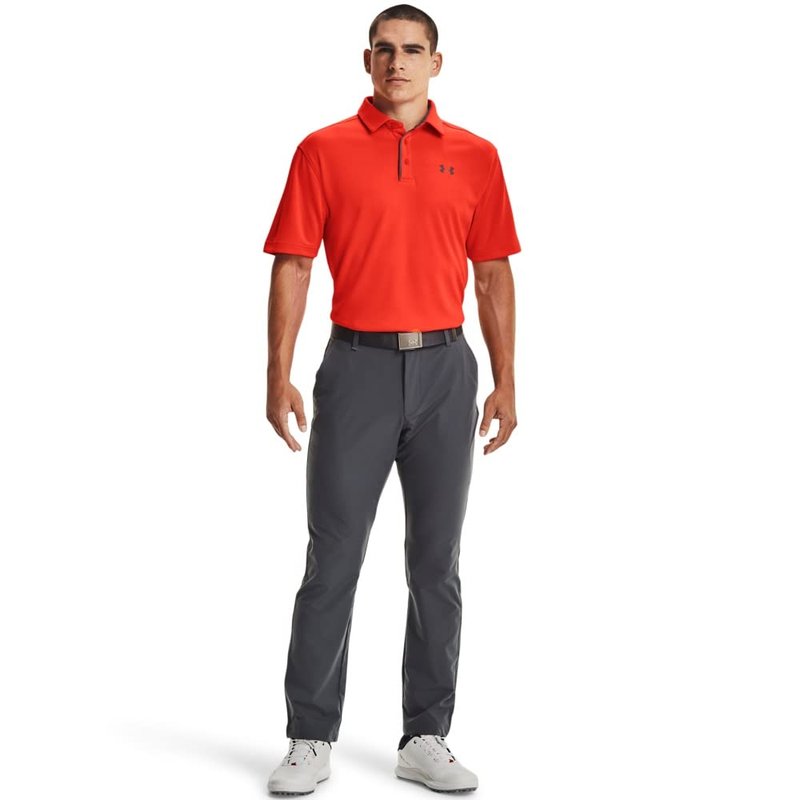 Under Armour Men's Tech Golf Polo, Phoenix Fire (296)/Pitch Gray, X-Large
