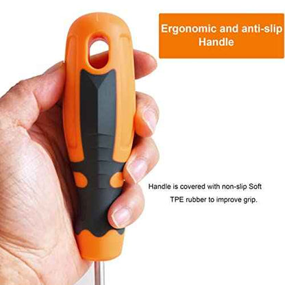 T15 Torx Screwdriver Extra Long, SKZIRI 12inch T15H Long Torx Security Screwdriver Blade Length S2 Steel (T15)