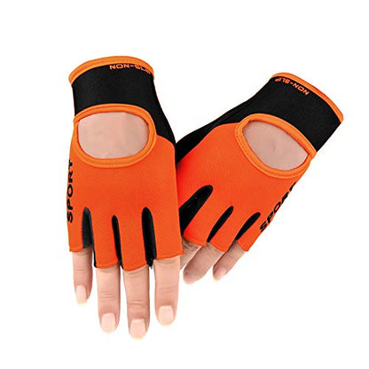 Biking Gloves Kids Boys Girls Cycling Exercise Half Finger Fingerless Gloves Child Motor Bike Riding Anti-Slip Weight Lifting Bikes Workout Climbing Bicycle Glove Gym Skate Glove