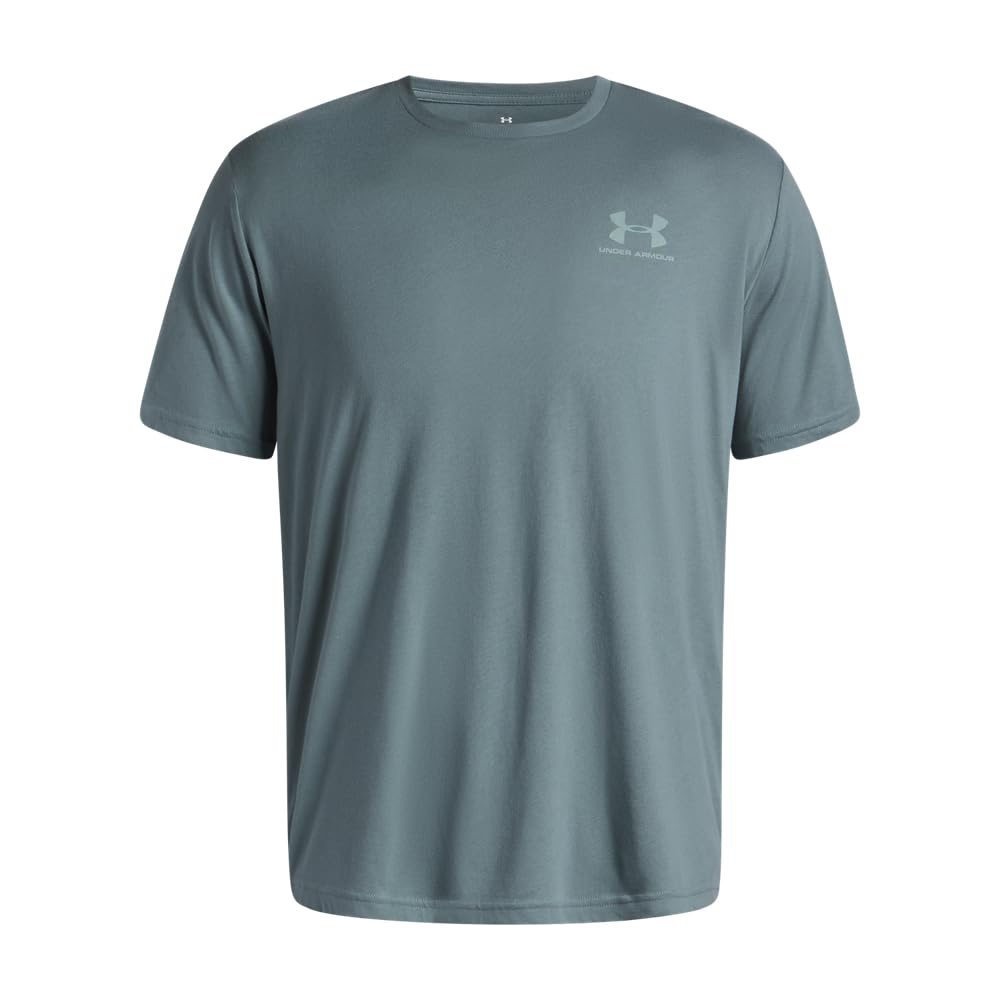 Under Armour Men's Sportstyle Left Chest Short-Sleeve T-Shirt, (587) Jasper Blue / / Serpentine, 5X-Large