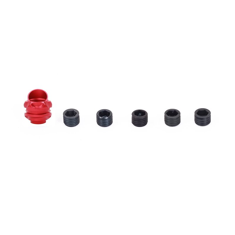 SOPOGER Archery 37/45 Hooed Degree Peep Sight Kit 6X 8X Clarifier and 5 Size Aperture Inner Core Lens Bow Hunting Accessory Peep Sight for Compound Bow with Bow Serving String (Red, 37 Degree 8X)
