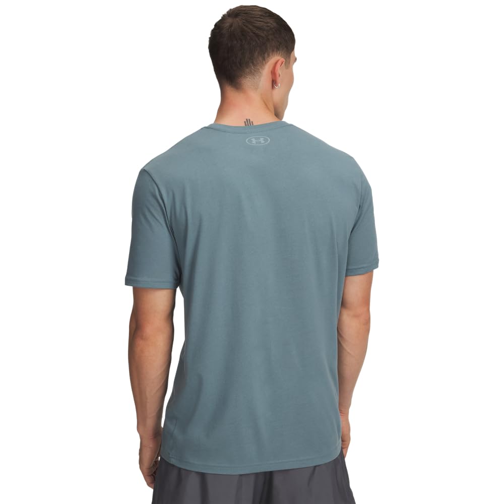 Under Armour Men's Sportstyle Left Chest Short-Sleeve T-Shirt, (587) Jasper Blue / / Serpentine, 5X-Large