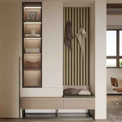 Wallpaper Peel and Stick 17.5" x 196" Self-Adhesive Wood Grating Stripe Faux Wood Contact Paper Wall Paper PVC Vinyl Film Removable Waterproof Stick Paper Wall Coverings Shelf Home Decorative