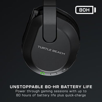 Turtle Beach Stealth 600 Wireless Multiplatform Amplified Gaming Headset for PS5, PS4, PC, & Mobile – Bluetooth, 80-Hr Battery, Noise-Cancelling Flip-to-Mute Mic, 50mm Speakers – Black
