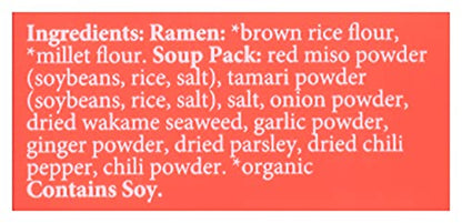 Lotus Foods Organic Ramen Miso Soup Mix-Millet & Brown-2.8 oz
