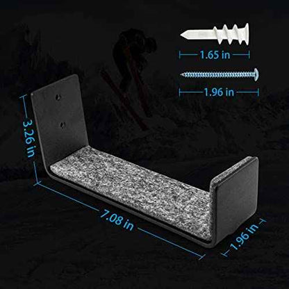 Alpinista Snowboard Wall Mount Display, Solid Aluminum Snowboard Mount Wall for Home and Garage Snowboard Storage and Surfboard