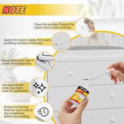 White Touch Up Paint, Multi Surface Touch up Paint Pen for Wall, Door, Cabinets, Wood, Furniture (2.0 Ounxce)