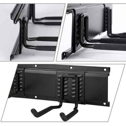 Garage Tool Organizer and Hanging Storage Rack, Heavy Duty Hooks for Organizing Various Tools in Shed, Garden, Yard