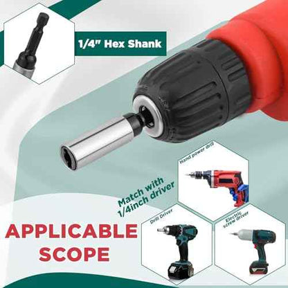 2 Pcs Eye Lag Driver 1/4in Hex Eye Lag for Quick Dispensing, Ceiling Tile Hanger Driver for Professional Drywall & Ceiling Installations, Length: 2-5/8 Inch