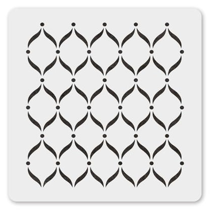 MAGJUCHE Fancy Pattern Stencil 12 Inches, Reusable Stencil for Wall Painting DIY Crafts Decor