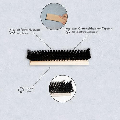 A.S. Cr?ation Wallpaper Brush with Synthetic Bristles - Wallpaper Tool in 9.25 in x 2.36 in