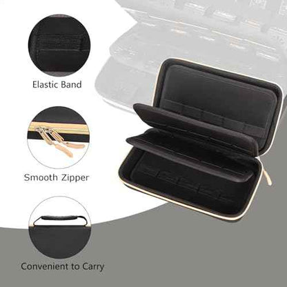 Hard Storage Case for 30 Titanium Oscillating Saw Blades - Universal Multitool Blades Travel Case
