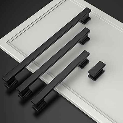 Asidrama 10 Pack 6.3 Inch(160mm) Matte Black Kitchen Cabinet Handles, Cabinet Pulls Kitchen Cabinet Hardware for Cupboard Drawer Pulls