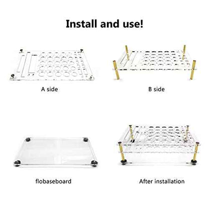 Heayzoki Screwdriver Storage Rack, Acrylic Tool Stand, Transparent, Portable & Lightweight, Ideal for Hardware Tools & Repair Items