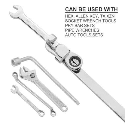 Gunpla Wrench Extender Tool, Heavy Duty Steel 15 inches Long Extension Wrenches Bar Adaptor Wrench Extension Extra Leverage Torque Adaptor for Professional Mechanics DIY Handyman Tighten Nuts Bolts