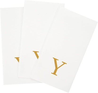 Luxenap 15.8 X 7.9 Inch Linen-Feel Guest Towels, 50 Lettered Hand Towels