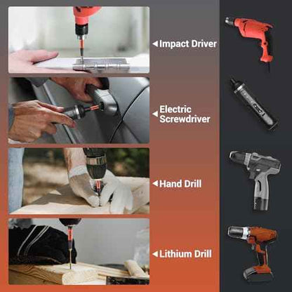 10Pcs Square Drive Bits Set, 4¡± Long Premium S2 Alloy Steel Square Bit Set #0, 1, 2, 3, and #4 Magnetic Square Drill Bit Set,1/4 Inch Hex Shank.