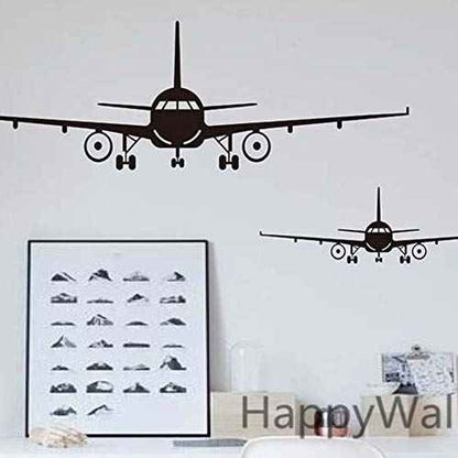 Airplane Wall Stickers DIY Airplane Wall Stickers Boys Art Decorative Wallpaper Biplane Silhouette Stickers Suitable for Families Children's Rooms Gifts for Boys
