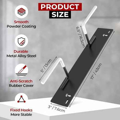 Fat Tire Bike Rack Wall Mount Garage Storage,Fat Tire Bike Storage Rack for Garage,Heavy Duty Fat Tire Bike Wall Mount Hanger Hooks Max 100lbs,Vertical Fat Tire Mountain Bike Rack(Hold 2 Bikes)