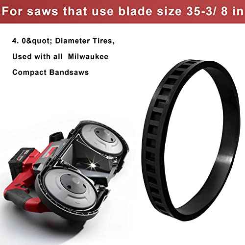 2 Pack 45-69-0030 Blade Pulley Tires Compact Band Saw Replacement for Bandsaw 2629-20 6242-6 2429-20