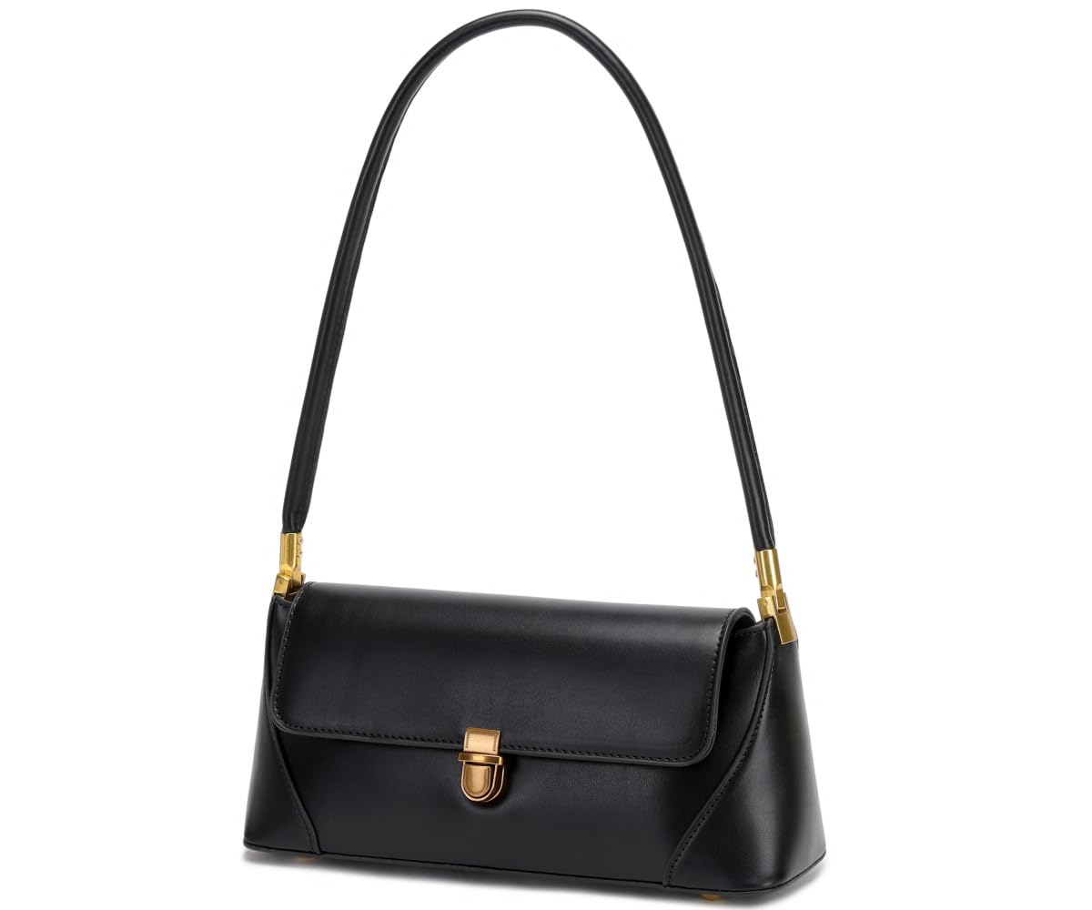 WSRYDJDL Shoulder Bags for Women Vintage Handbag Retro Classic Small Purse Cute Hobo Tote Handbag Mini Clutch Purse (Black)