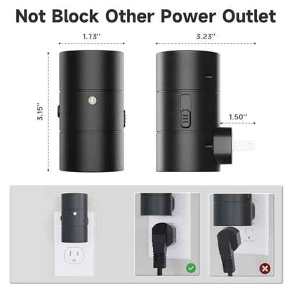 NIORSUN Night Lights Plug into Wall, Dimmable with 3 Color Modes & Auto On/Off Sensor, Ultra-Slim Nightlight for Hallway, Bathroom, Bedroom, Nursery, Kitchen (10 Pack, Black)