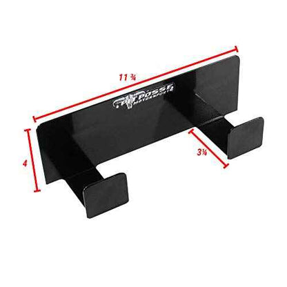 Pit Posse 546BK Duct Tape Holder Double Bracket Universal - Made in USA - for Garage Enclosed Trailer Shop Storage Organizer Motorcycle Automotive Race Aluminum Accessories -Holds 2 Rolls (Black)