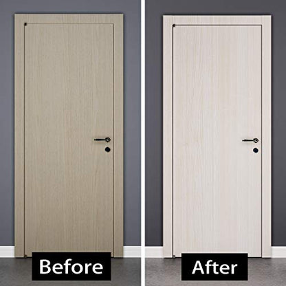 Livelynine Wood Contact Paper Peel and Stick Countertop Waterproof Wallpaper for Kitchen Cabinet Covers Light Wood Grain Vinyl Wrap Front Door Funiture Removable Self Adhesive Shelf Liner 15.8x78.8