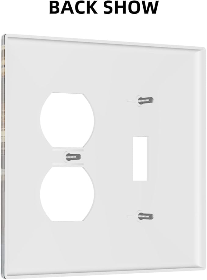 Decorative Art Light Switch Covers Gilded Bloom 2 Gang Single Toggle Duplex Combination Electrical Faceplate Switchplate Wall Plate for Home Decor