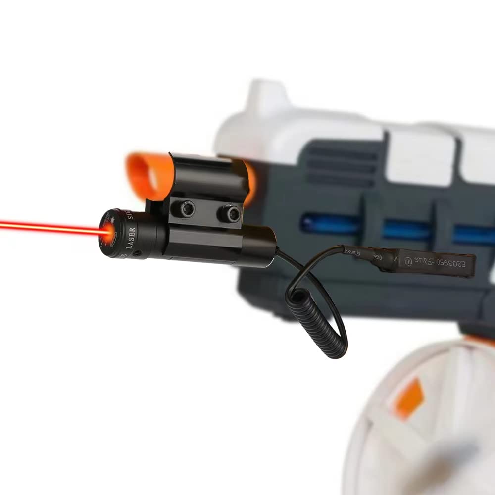 Ynleuxgs Red Laser Sight for SplatiBall SRB1200 and SRB400 with 2 Set of the Batteries,Splt Gun Laser Sight Compatible with Airsoft BB Pump