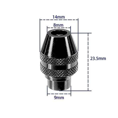 2Pcs Multi Quick Change Keyless Chuck Replacement for Dremel 4486 Rotary Tools 3000 4000 7700 8200