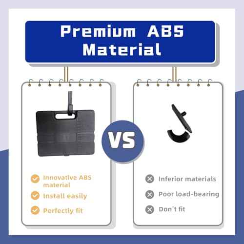 Achilleas 9 Pcs ABS Storage Shed Tool Hooks, Heavy Duty Shed Organization Accessories,Compatible with Suncast Sheds,Black J/U/V Hooks for Hoses, Organizing Ladders & Garden Tools in Outdoor Sheds