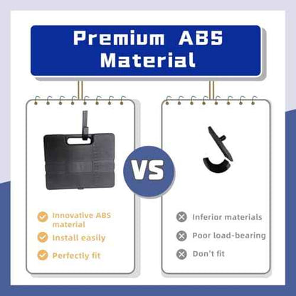 Achilleas 9 Pcs ABS Storage Shed Tool Hooks, Heavy Duty Shed Organization Accessories,Compatible with Suncast Sheds,Black J/U/V Hooks for Hoses, Organizing Ladders & Garden Tools in Outdoor Sheds