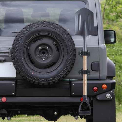 2 Pack Heavy Duty Magnetic Shovel Holder for Truck, No-Drill Strong Metal Magnet Mount Rack for Flag, Paddle, Utility Tool, Organizer for RV, Garage, Trailer, Cruise, ATV Storage
