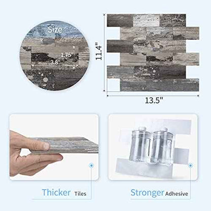 Art3d 5-Sheet (Pack Of 5) Wall Panel Wood, Green
